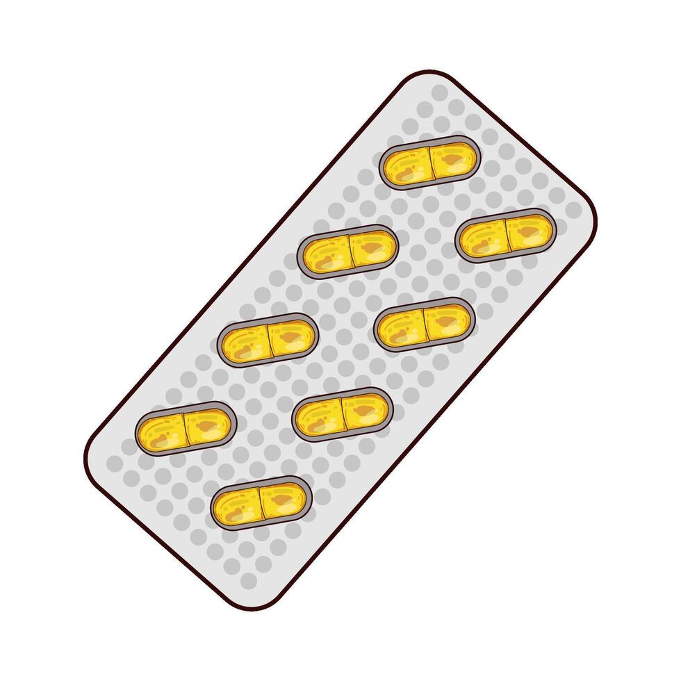 Illustration of capsule vector