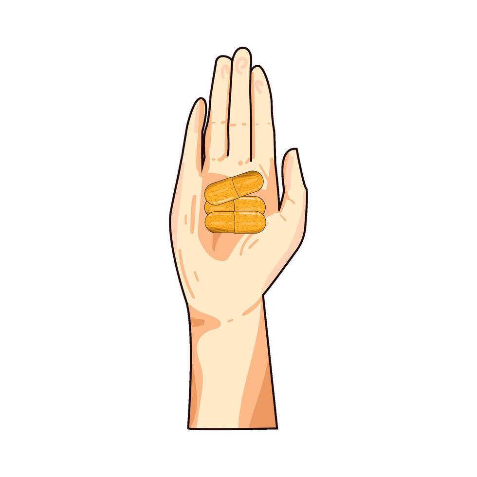 Illustration of capsule vector
