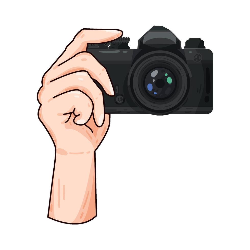 Illustration of camera vector