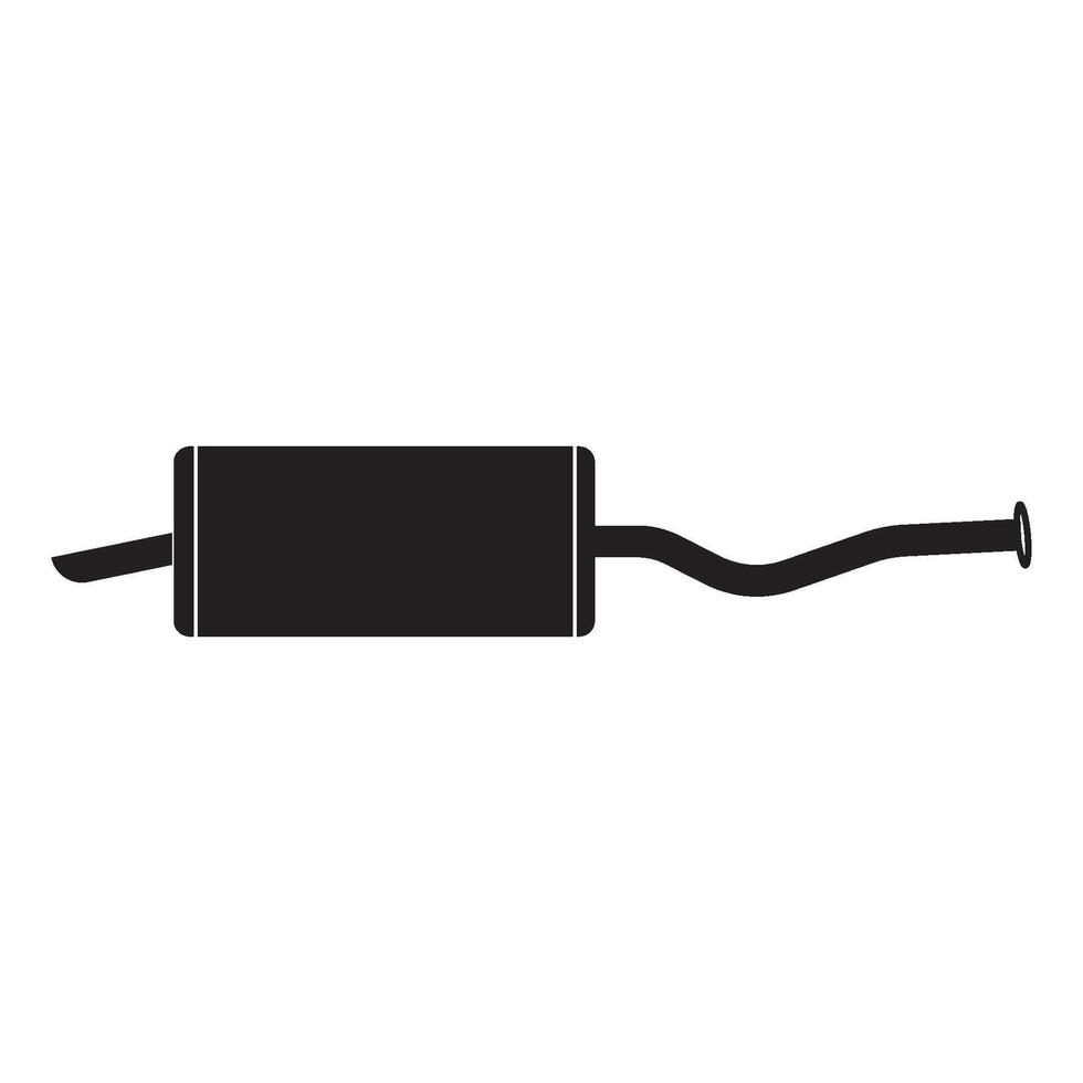 Car exhaust icon vector
