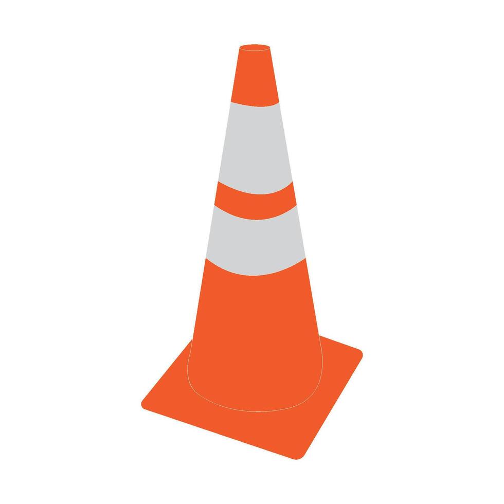 Traffic cone icon vector