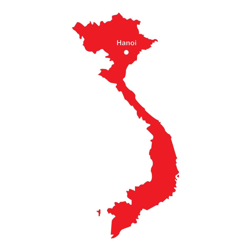 Vietnam map icon vector