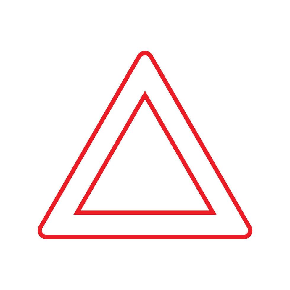 Car emergency triangle icon vector
