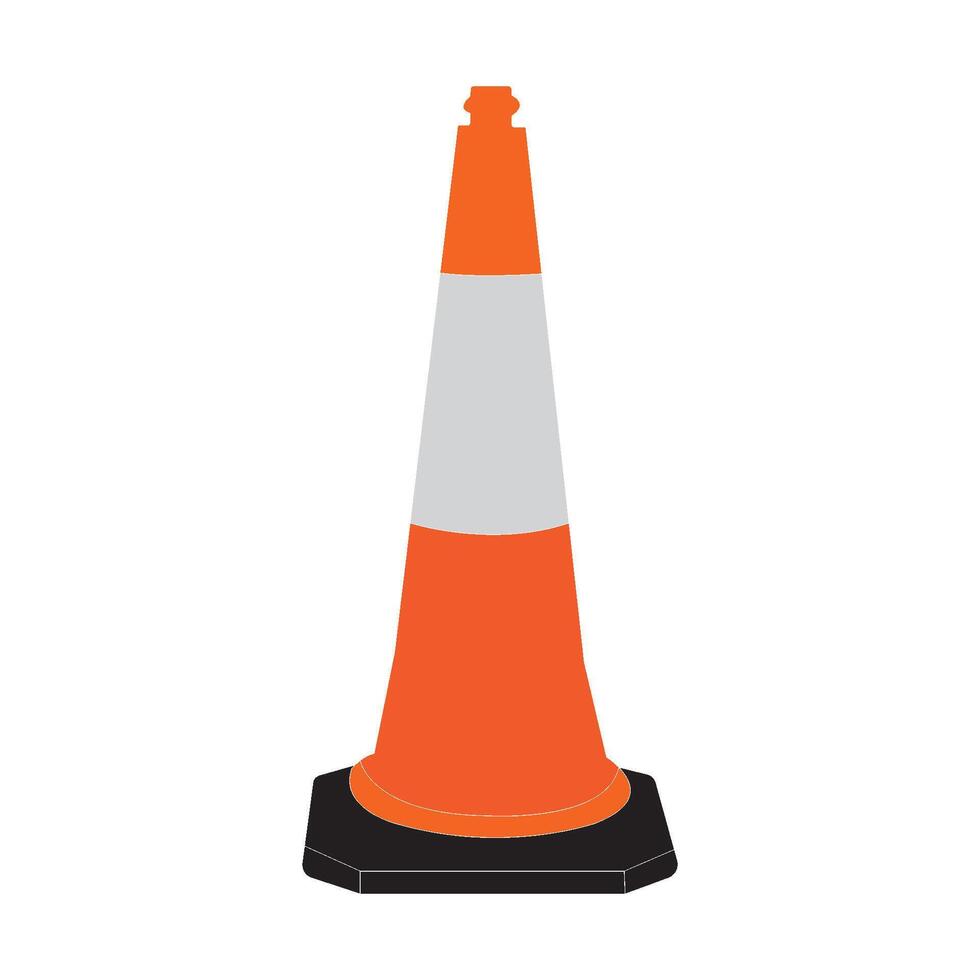 Traffic cone icon vector