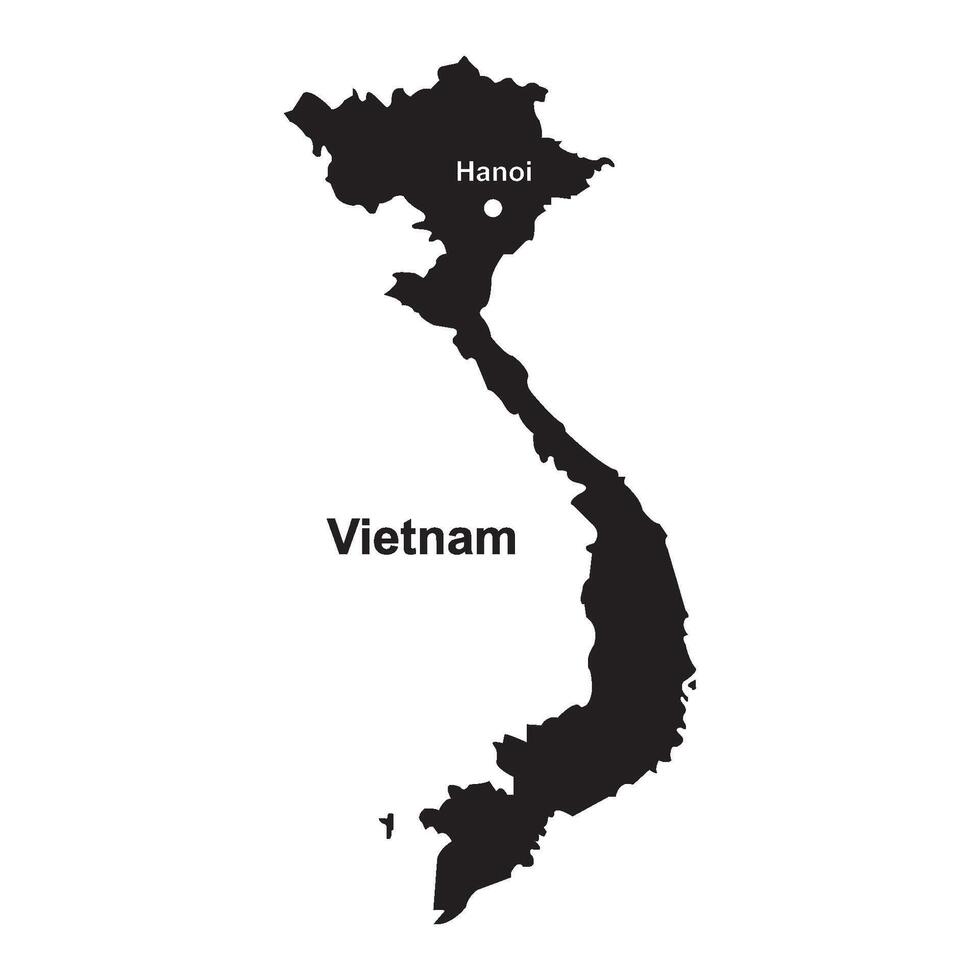 Vietnam map icon vector