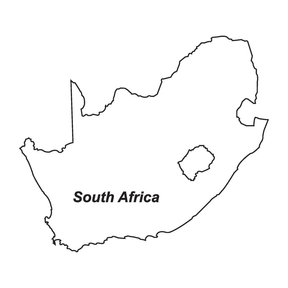 South Africa map icon vector