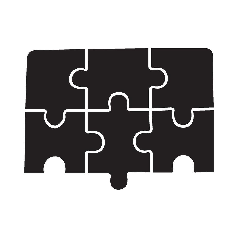 Puzzle icon design vector