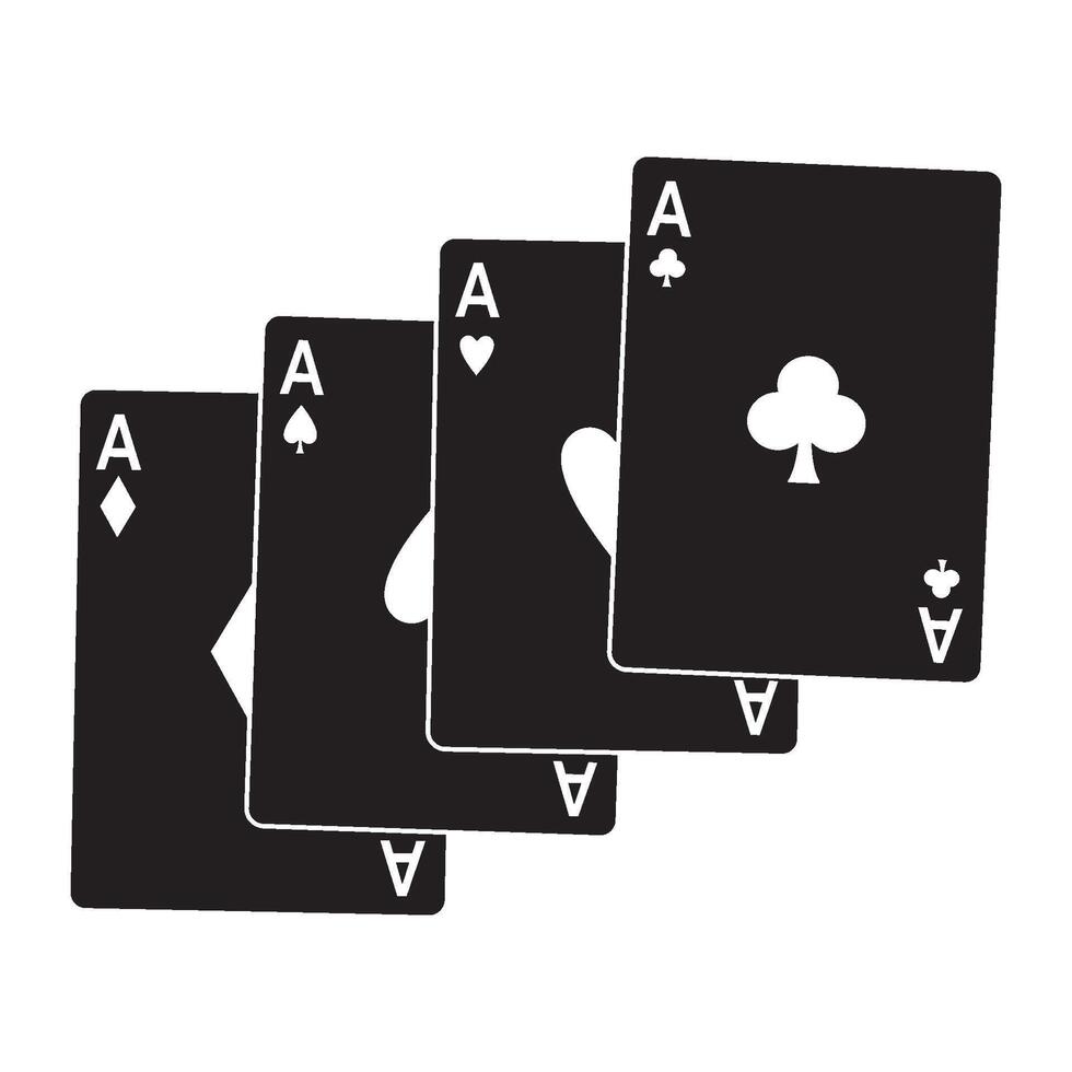 Playing cards icon vector