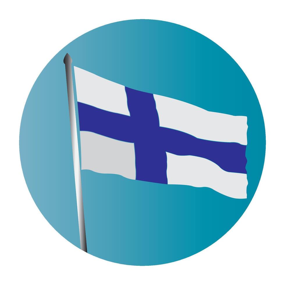 Finland flag icon vector