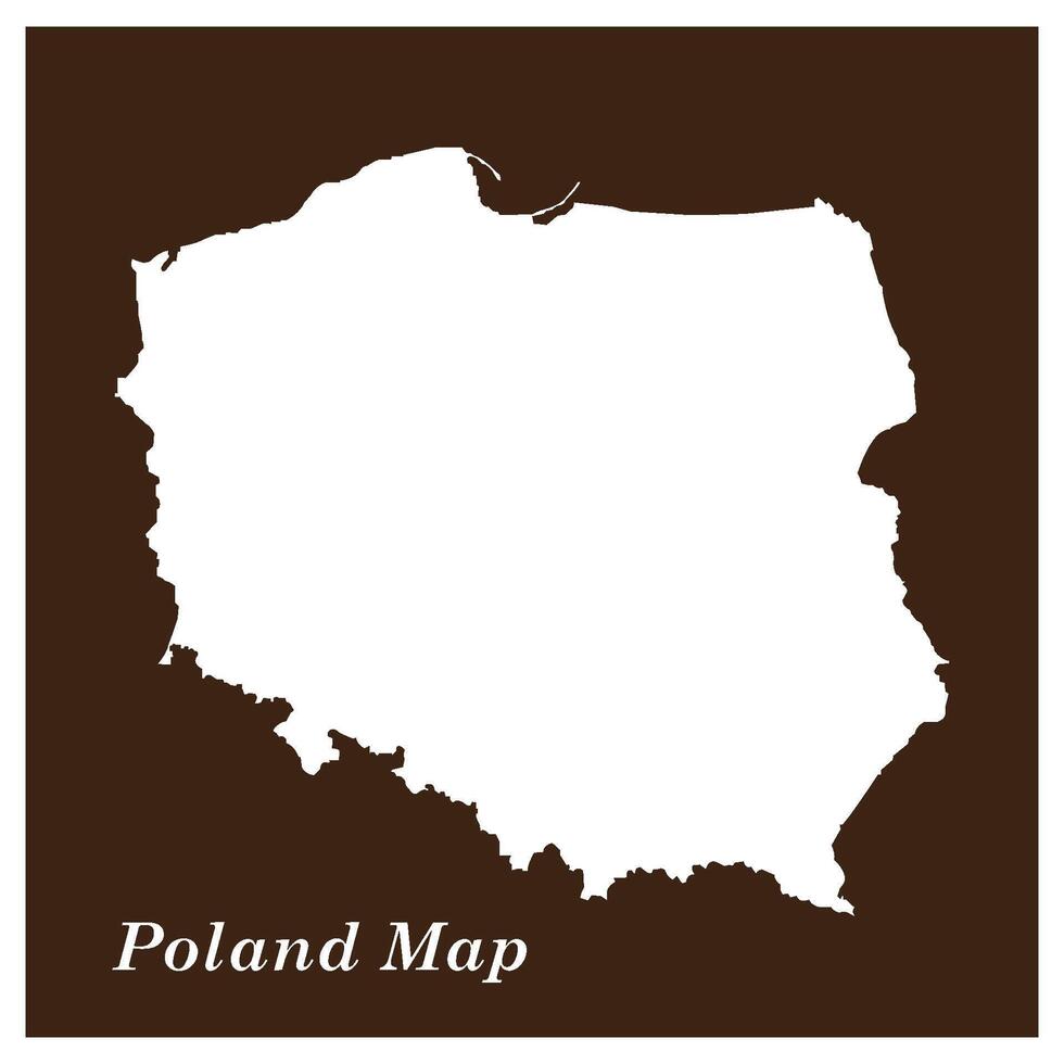 Poland map icon vector