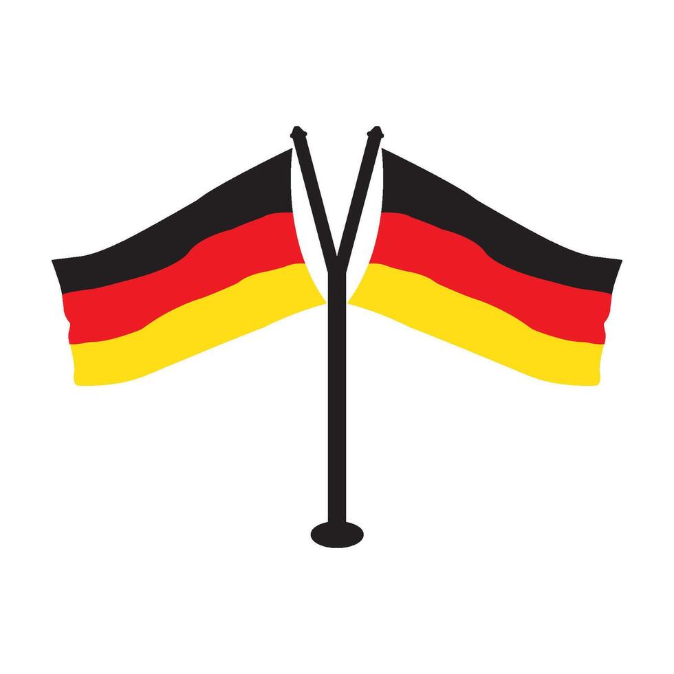 German flag icon vector