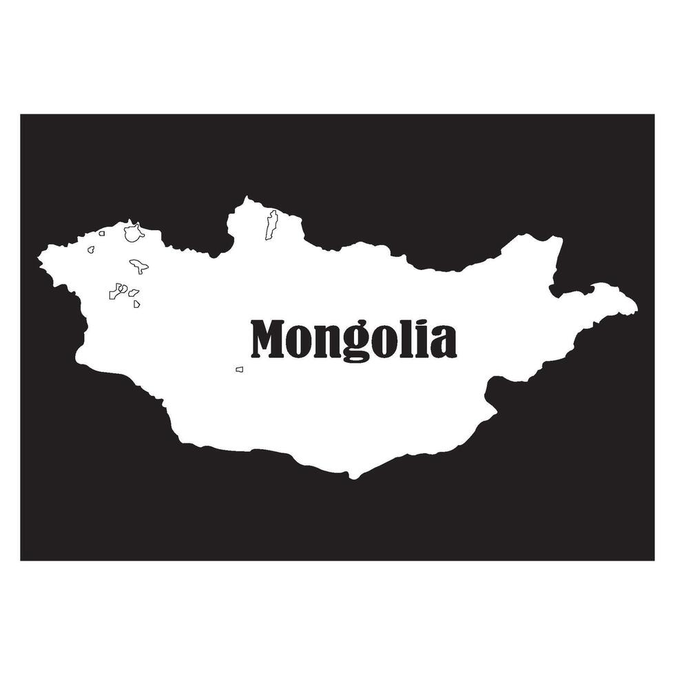 Mongolia map icon vector