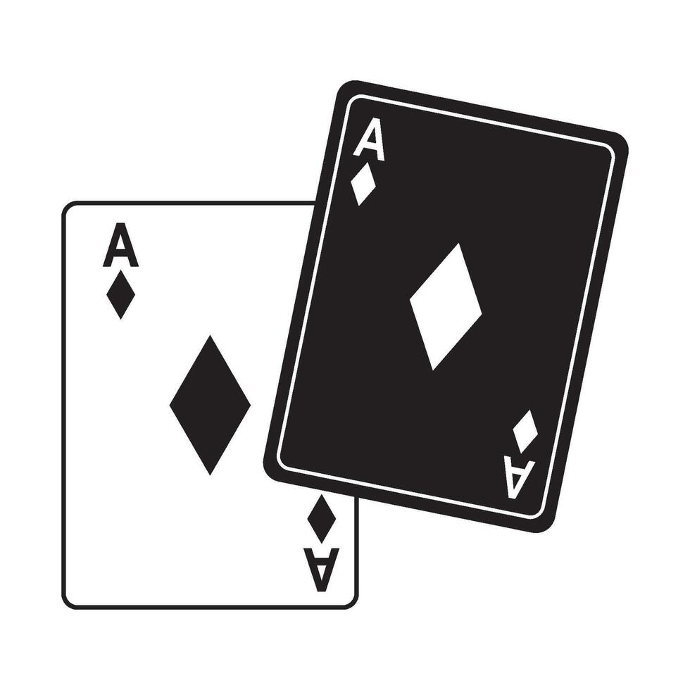 Playing cards icon vector