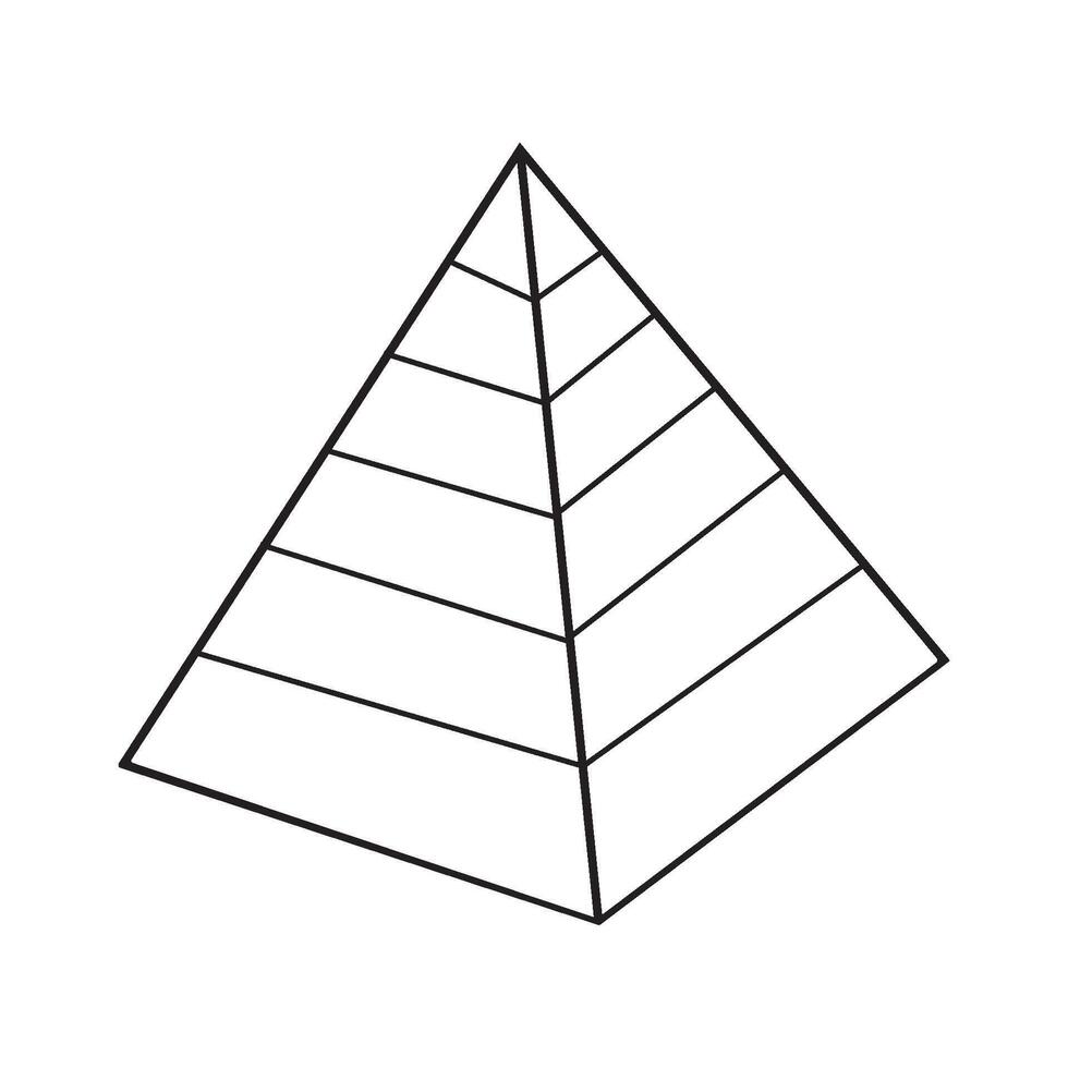 Pyramid icon design vector