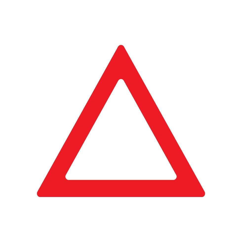 Car emergency triangle icon vector