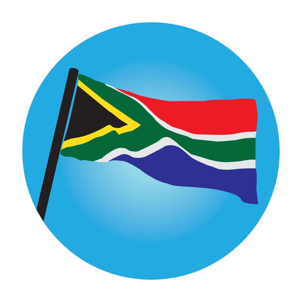 South Africa flag icon vector