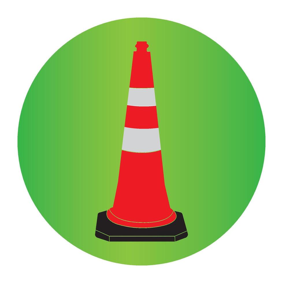 Traffic cone icon vector