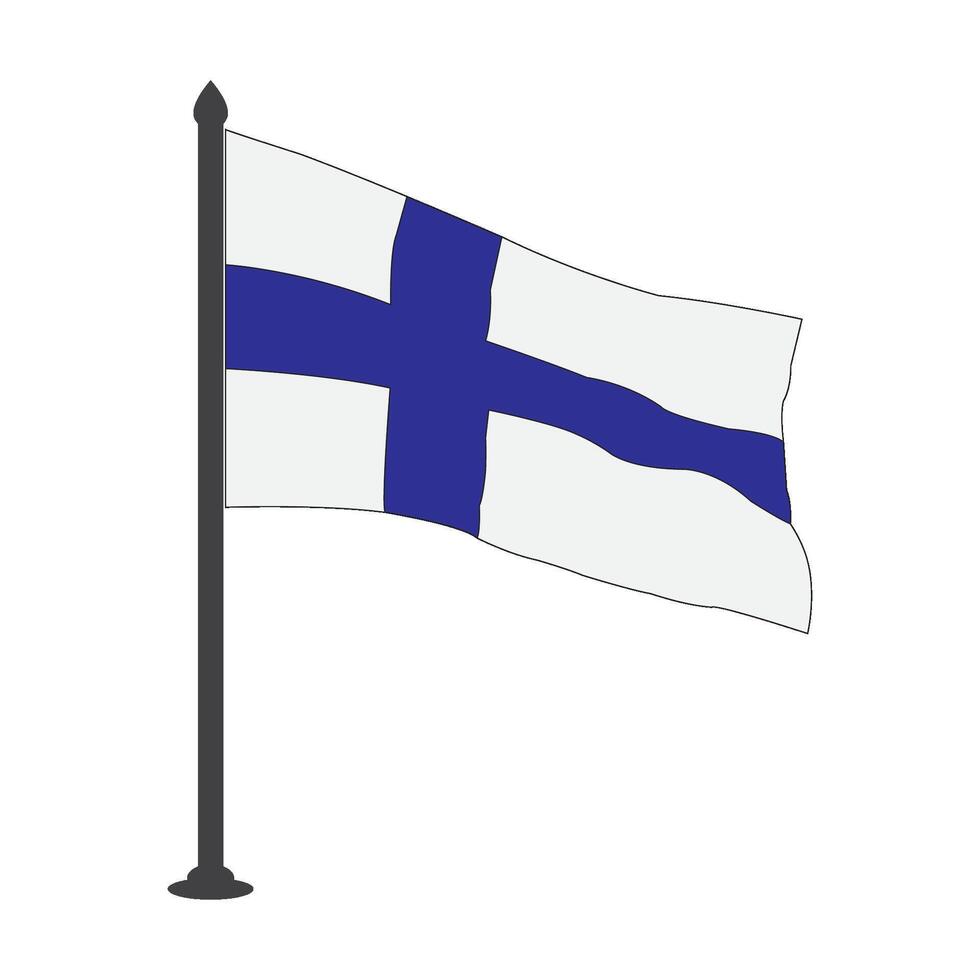 Finland flag icon vector