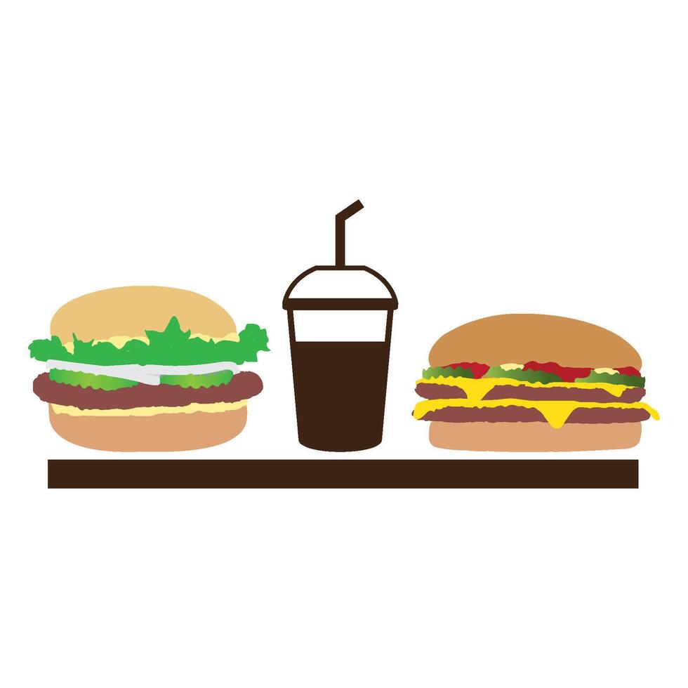 Burger icon design vector