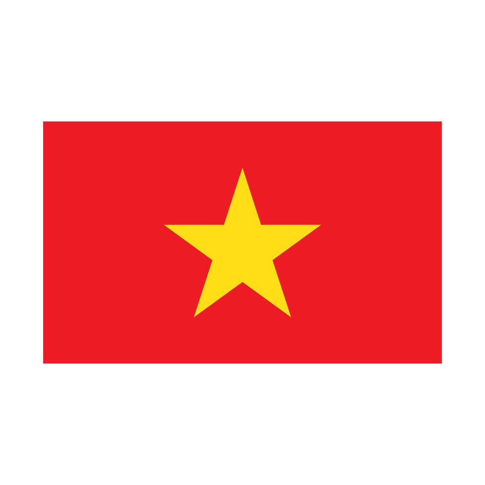 Vietnam flag icon vector