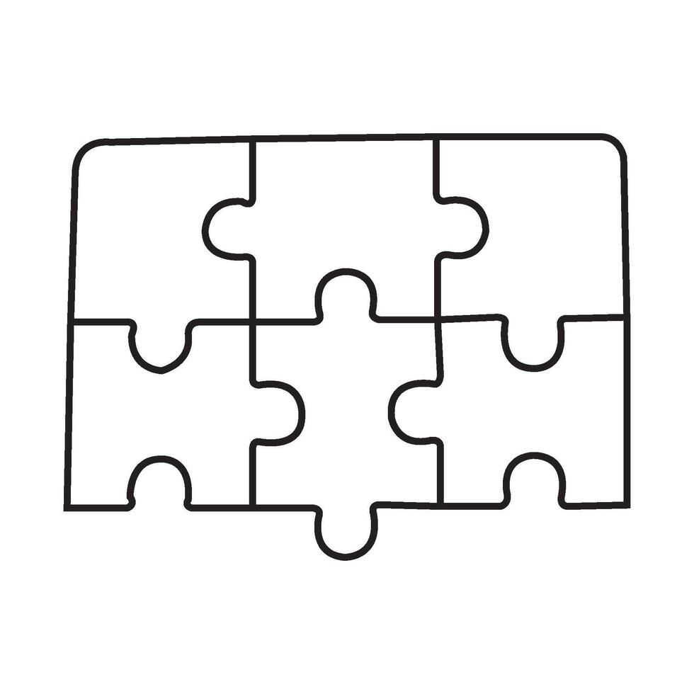 Puzzle icon design vector