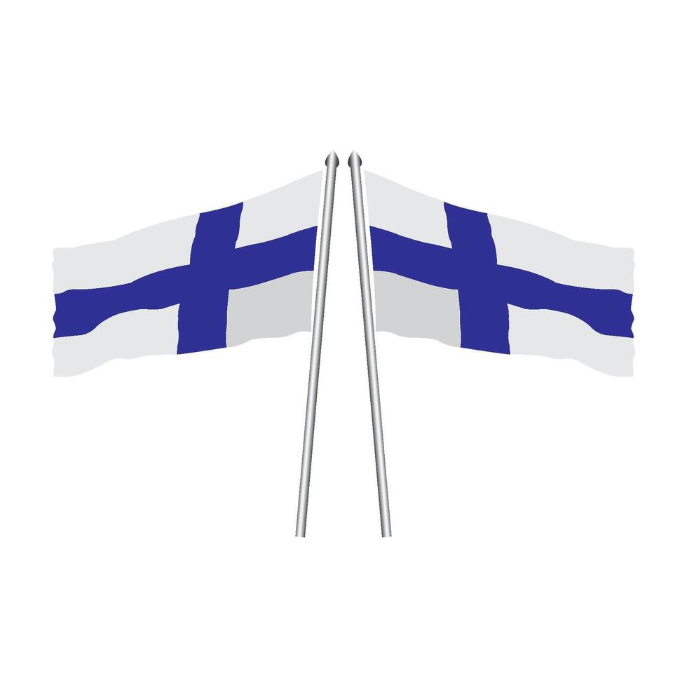 Finland flag icon vector
