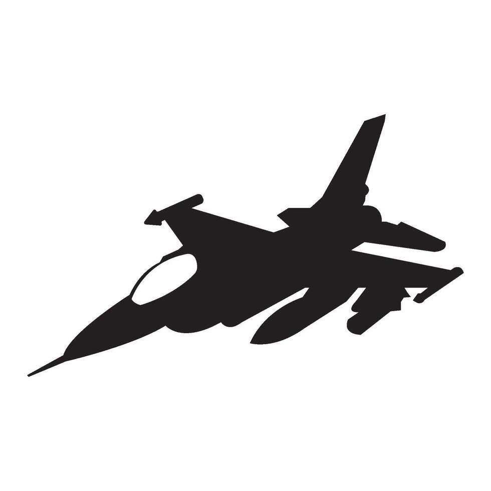 Fighter plane icon vector