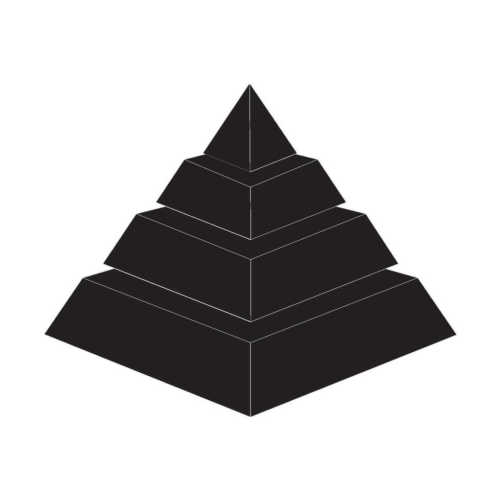 Pyramid icon design vector