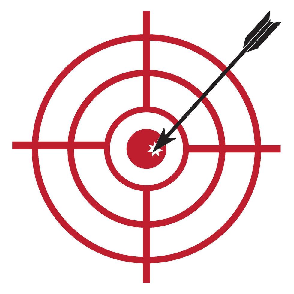 Target icon design vector