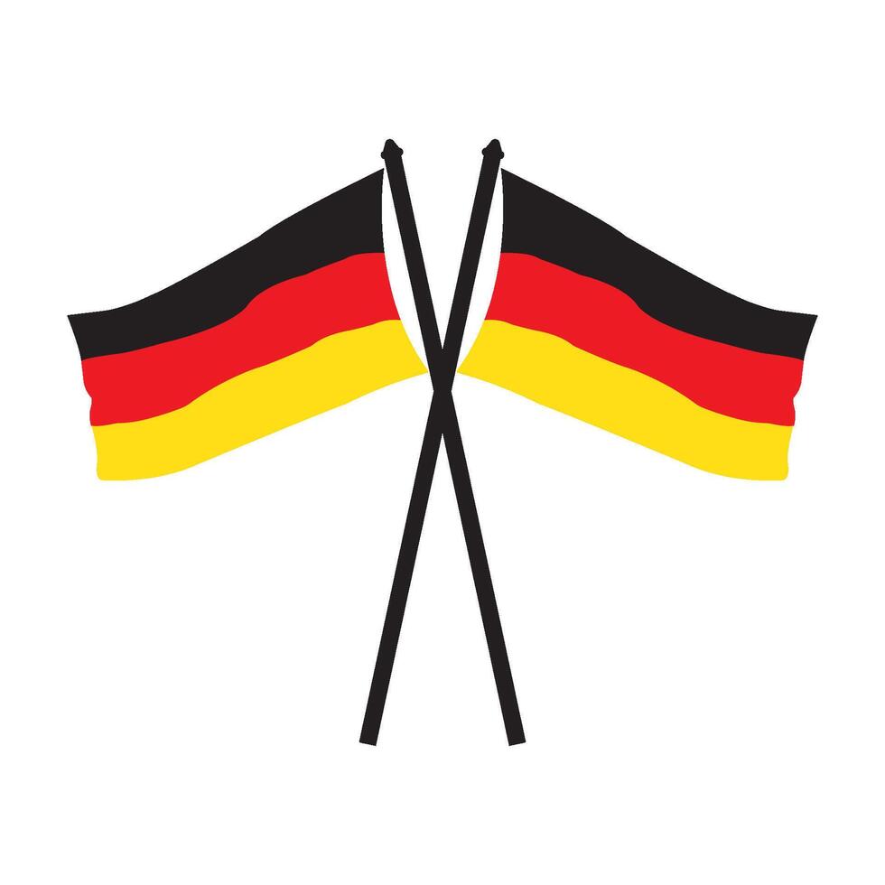 German flag icon vector