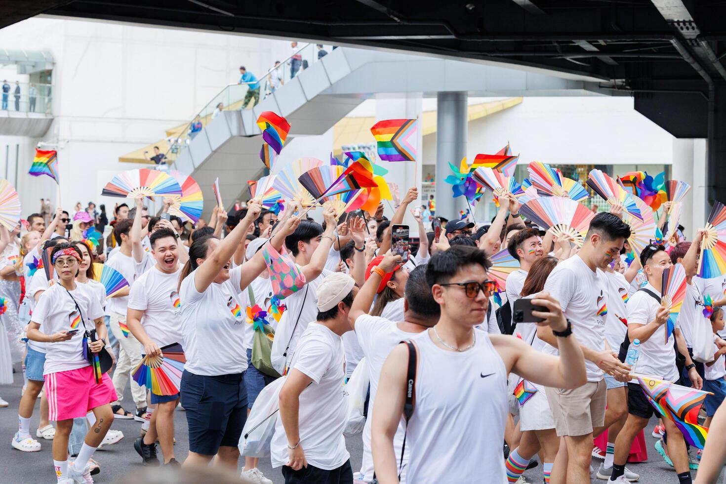 Bangkok Pride Festival 2024 Parade of LGBTQIAN people at Siam Center MBK in concept Celebration Of Love, 1 June 2024, Bangkok, Thailand. photo