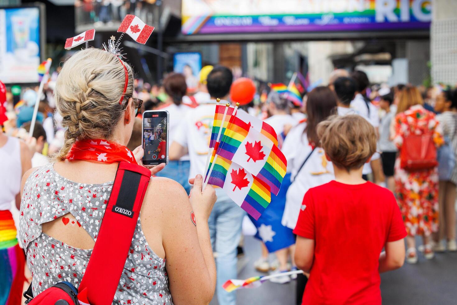 Bangkok Pride Festival 2024 Parade of LGBTQIAN people at Siam Center MBK in concept Celebration Of Love, 1 June 2024, Bangkok, Thailand. photo