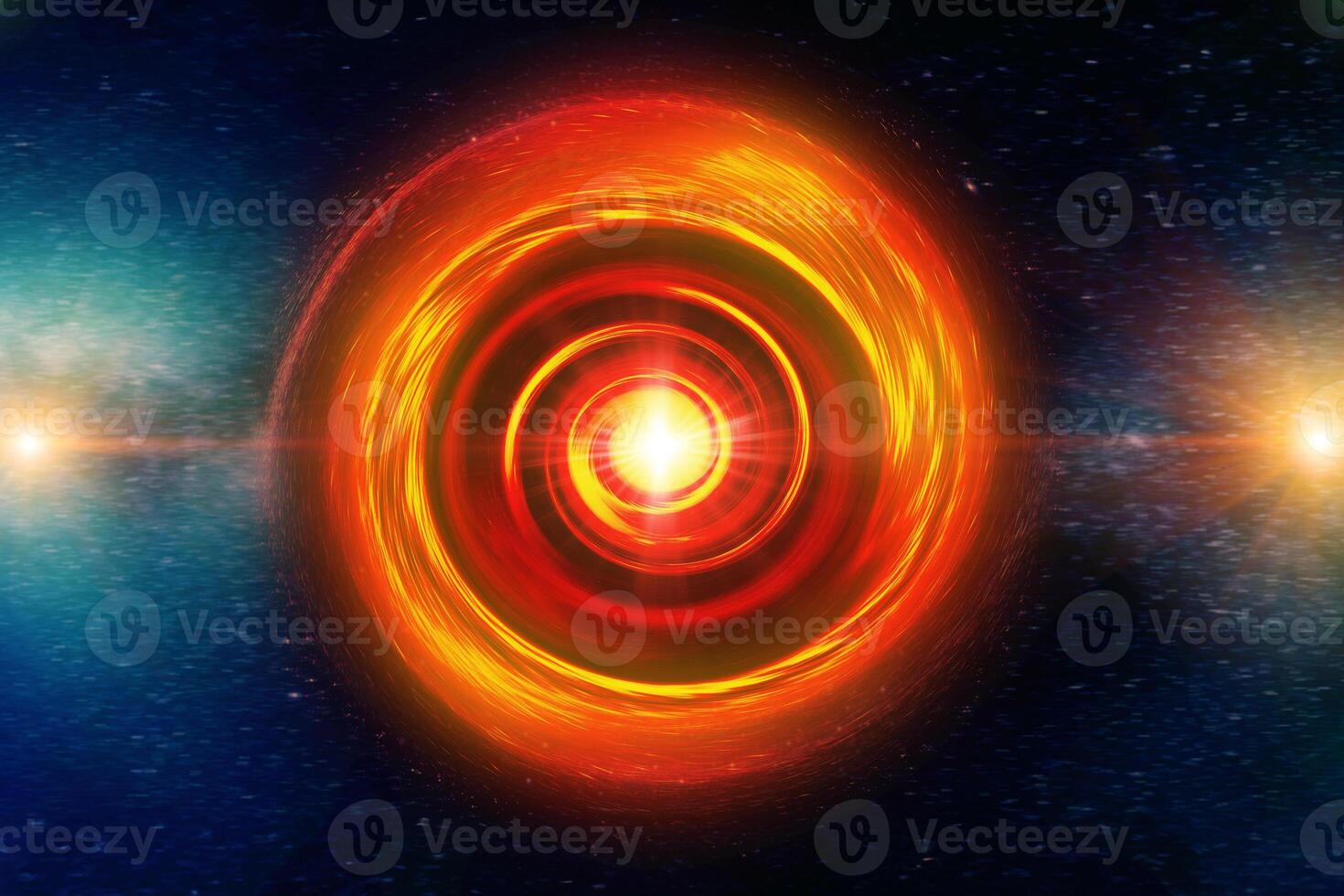 fire photon ring hot gas spining wormhole, Black hole super nova in deep space galaxy creative science imagine element from NASA photo