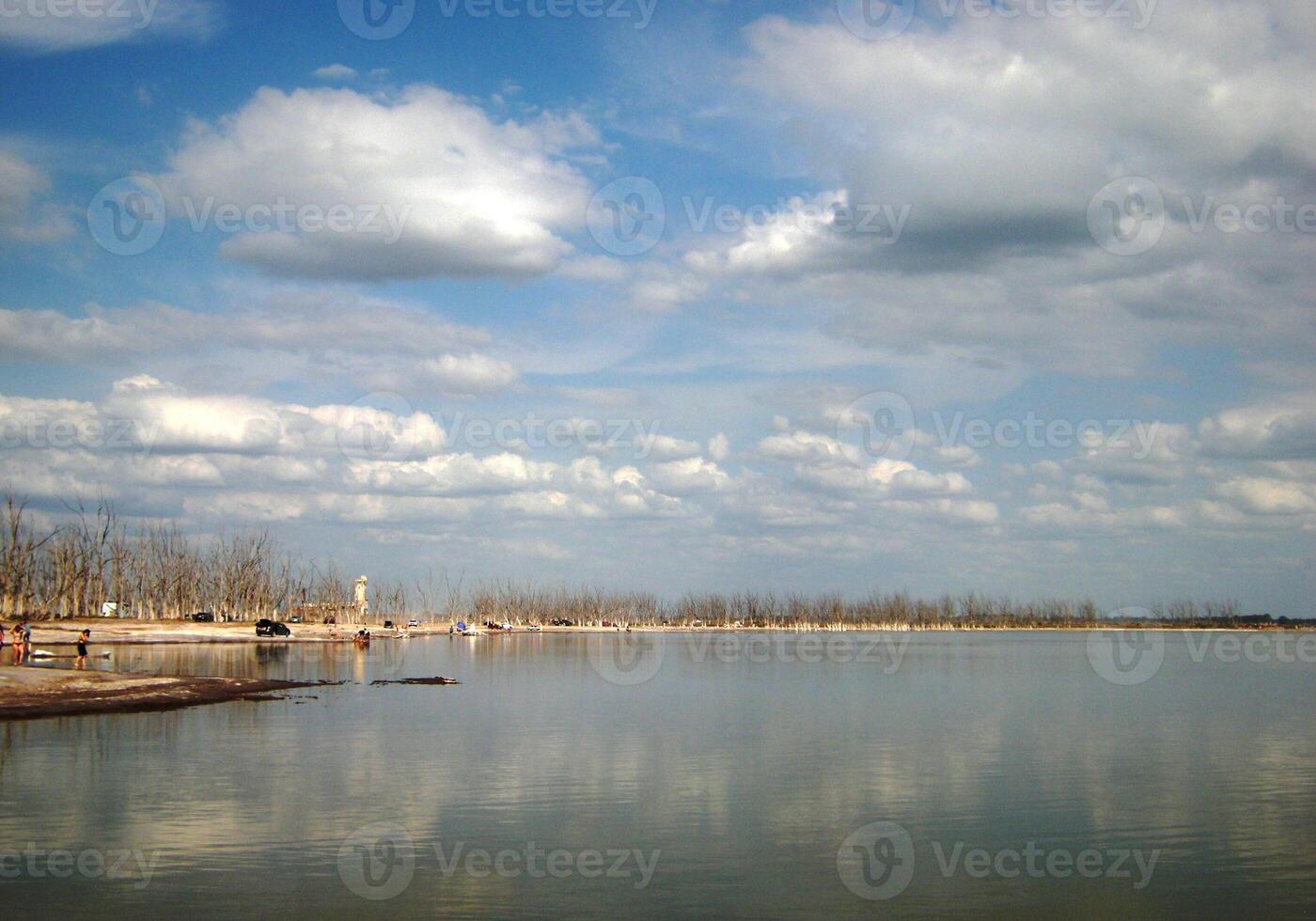 Reflections in the lagoon photo