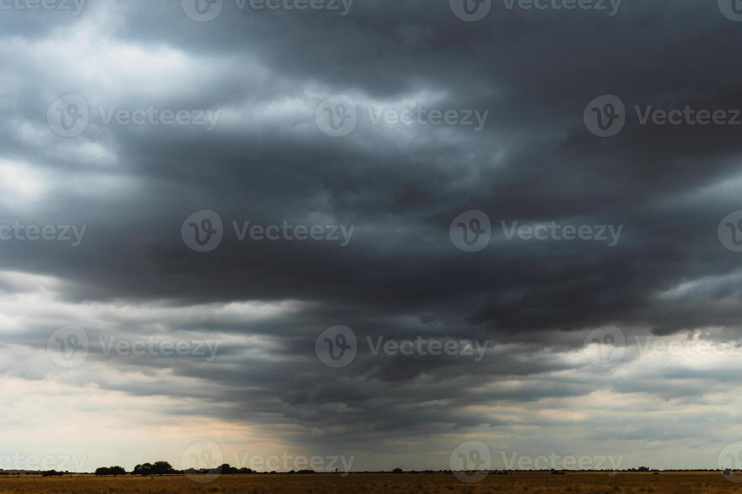 Storm forming in the fields photo