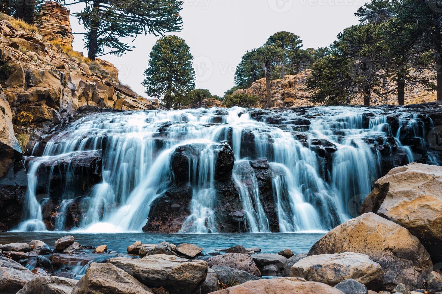 amazing silky waterfall photo