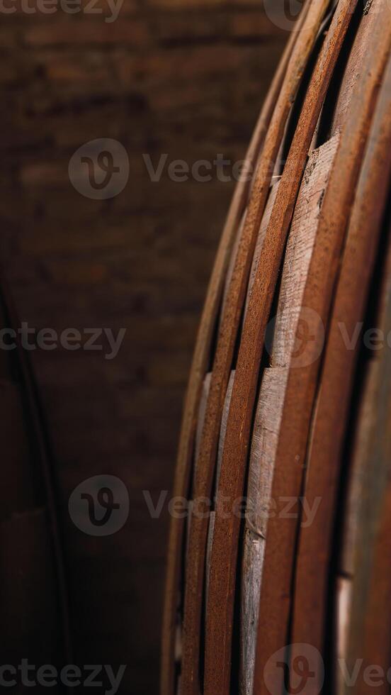 close-up of a barrel photo