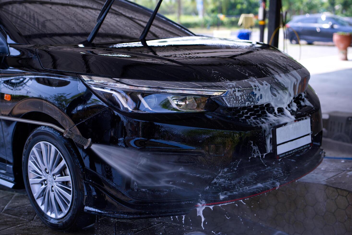 People washing cars photo