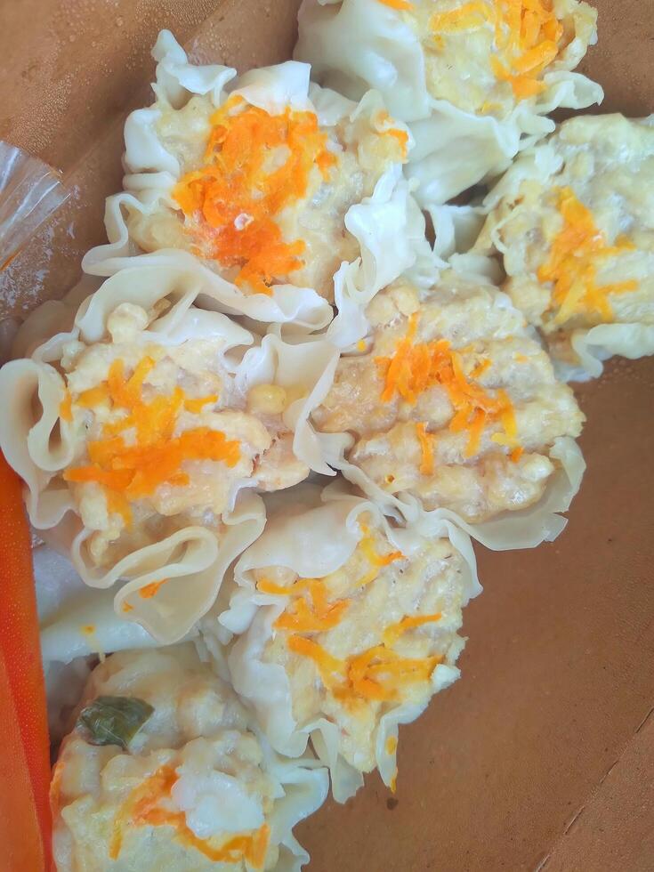 Dimsum is a large range of small dishes that Cantonese people traditionally enjoy in restaurants for breakfast and lunch. photo