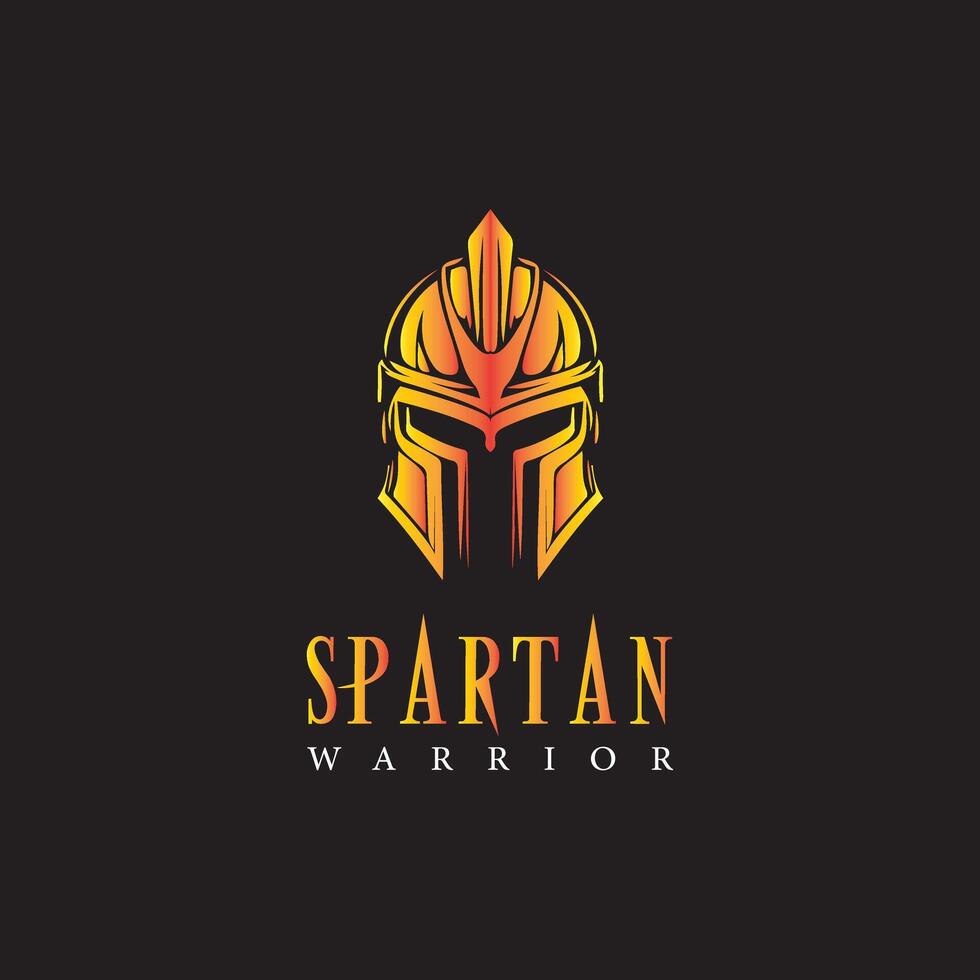 Spartan Warrior Helmet Logo, A Timeless Emblem of Strength and Valor vector