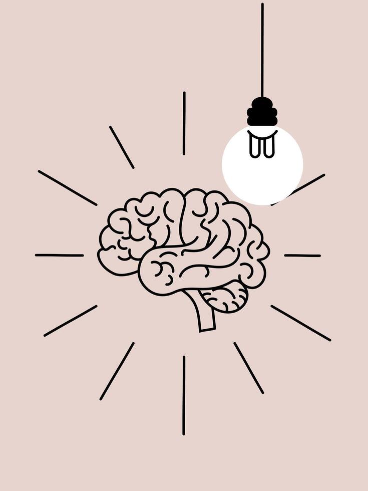 Uplifting mental health poster. Encourage self-love and mindfulness with this artistic reminder to prioritize psychological well-being vector
