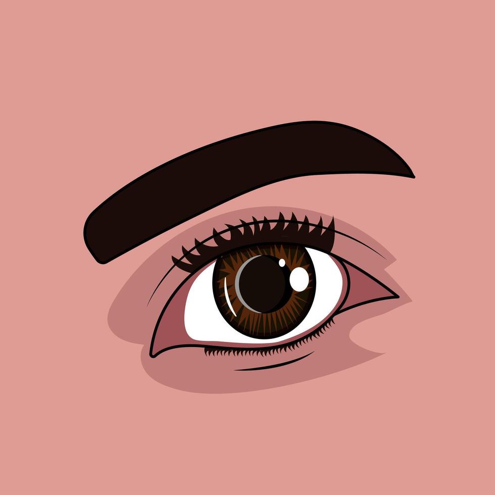 Beautiful Brown Eyes In Hues Of Cocoa And Gold Mesmerize With Depth And Warmth Illustration vector