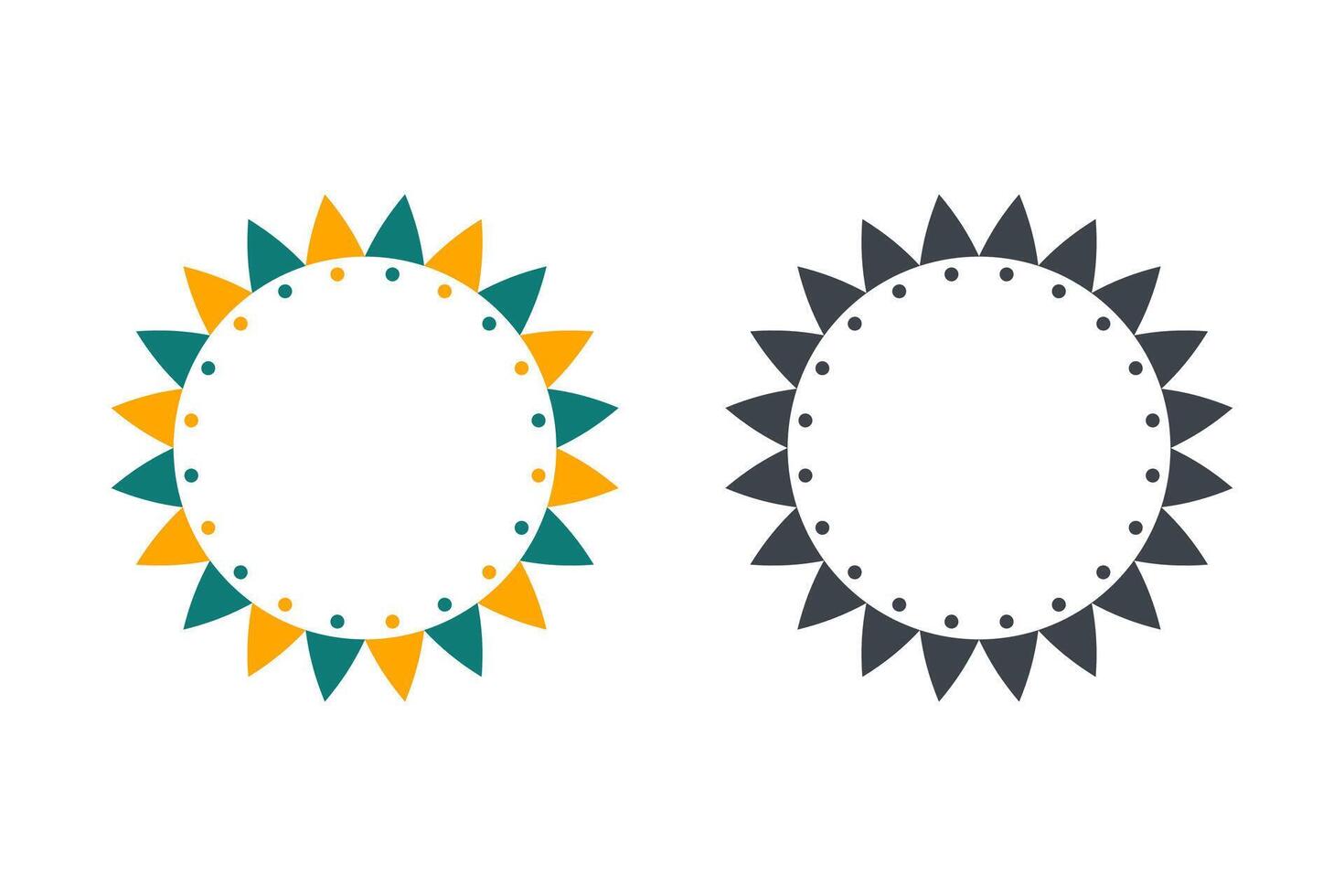 Colorful and Monochrome Mandala Designs . Circle Patterns for Decoration vector