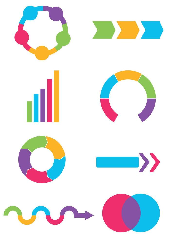 Infographic element of chart, diagram, arrow vector