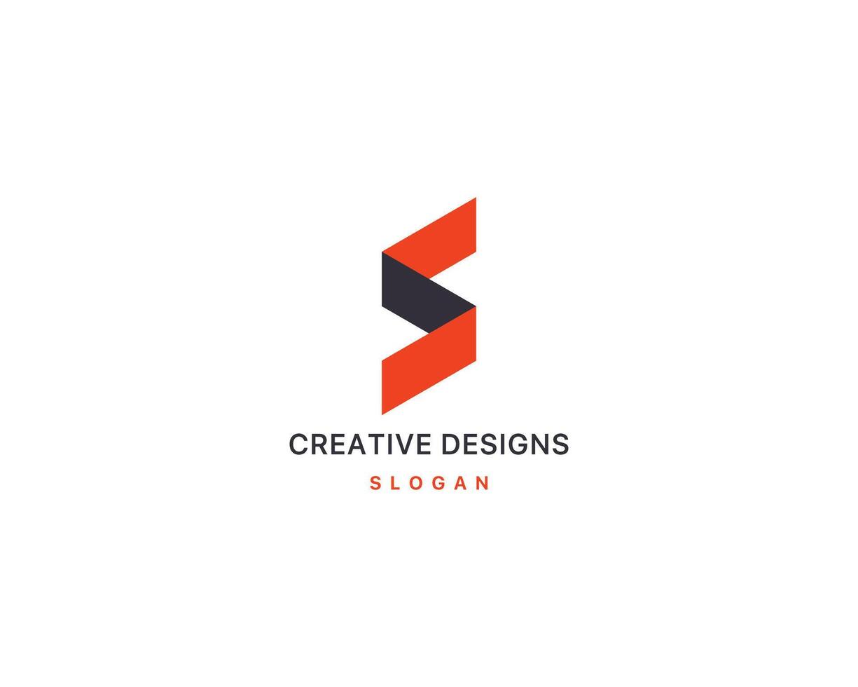 Letter S design illustration company logo idea vector