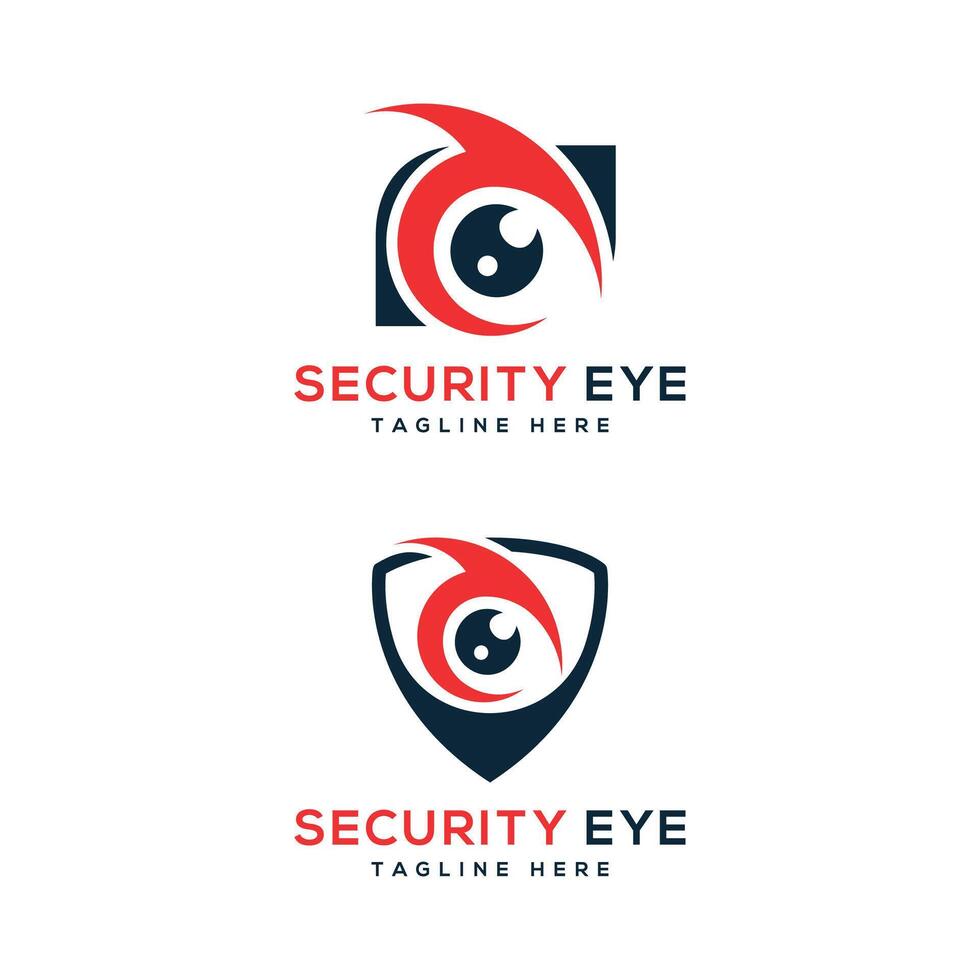 Security Eye Shield Safety creative modern minimal logo design template vector