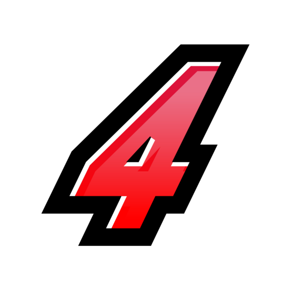 3D number illustration png