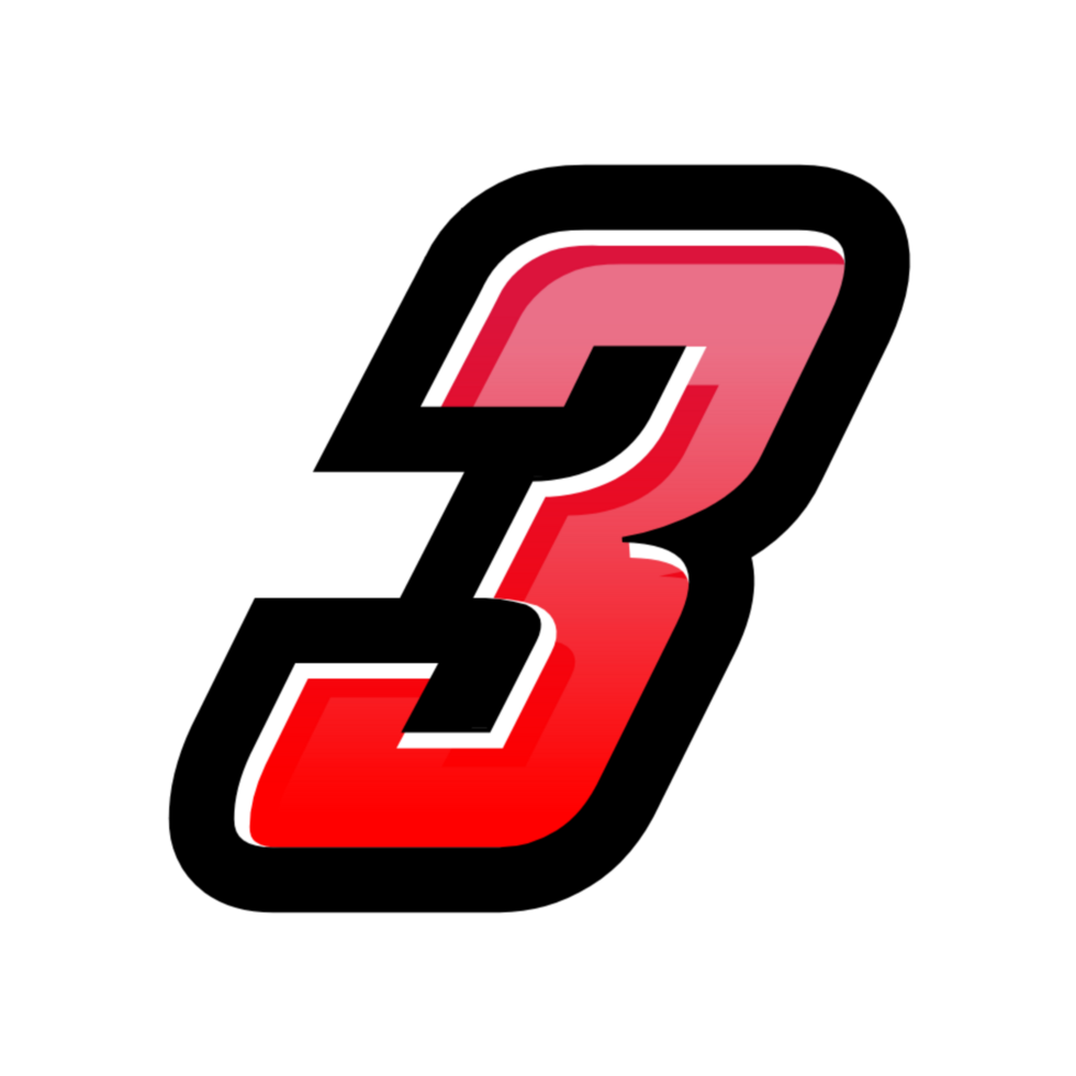 3D number illustration png