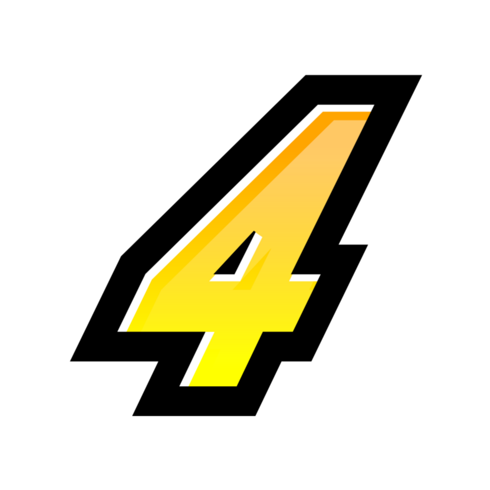 3D number illustration png