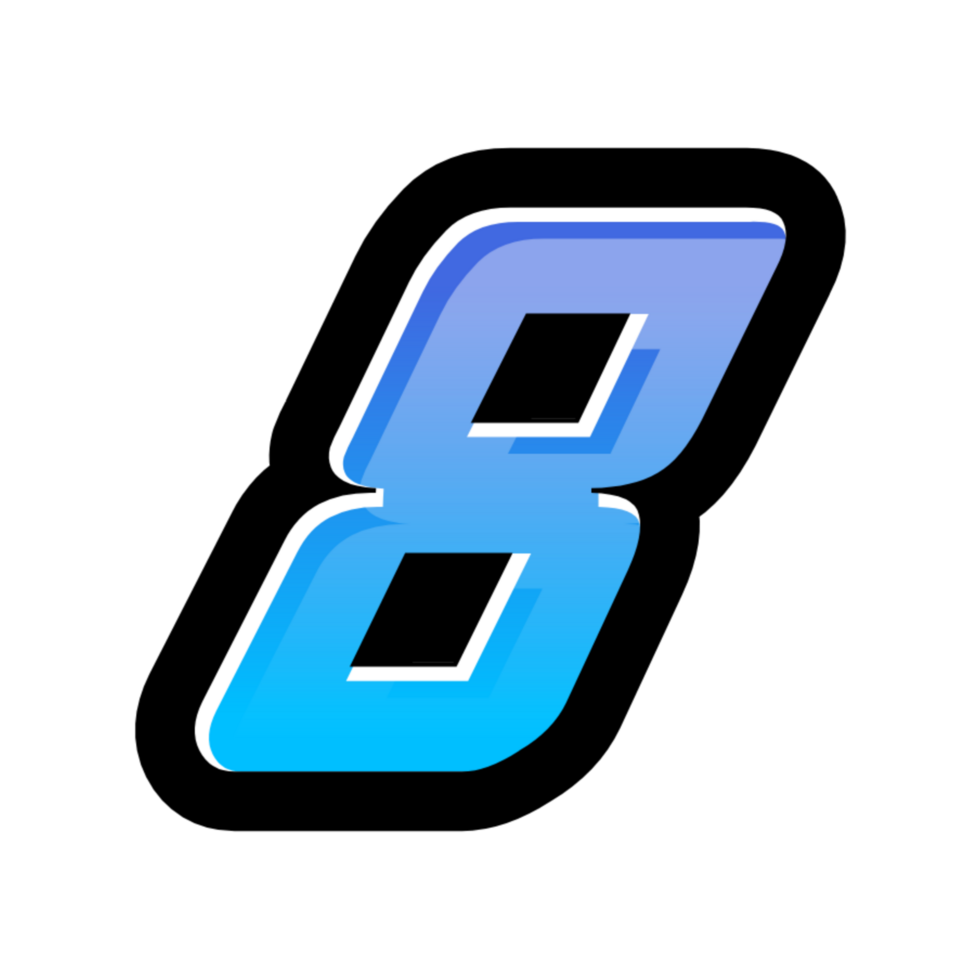3D number illustration png